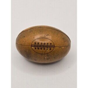 Vintage 1930's German Tin FOOTBALL Candy Holder Litho Germany Lithograph Antique